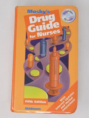 Mosbys Drug Guide for Nurses Fifth 5 Edition Skidmore CD ROM 2003 Paperback Phar